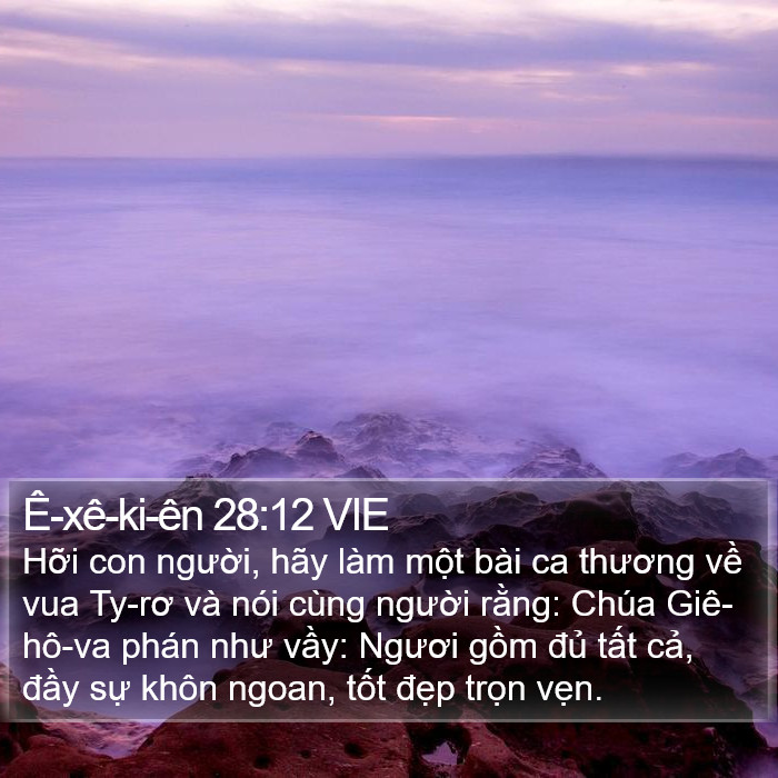 Ê-xê-ki-ên 28:12 VIE Bible Study