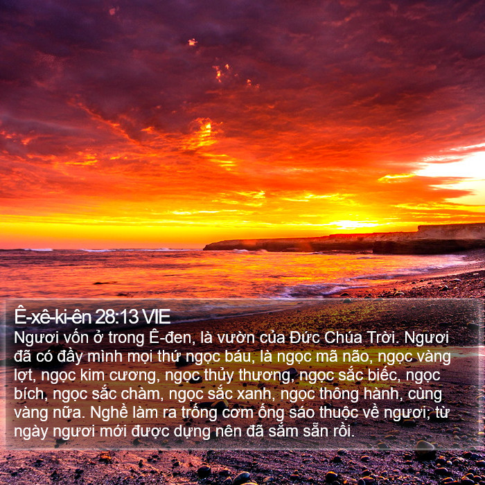 Ê-xê-ki-ên 28:13 VIE Bible Study
