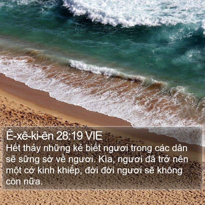 Ê-xê-ki-ên 28:19 VIE Bible Study