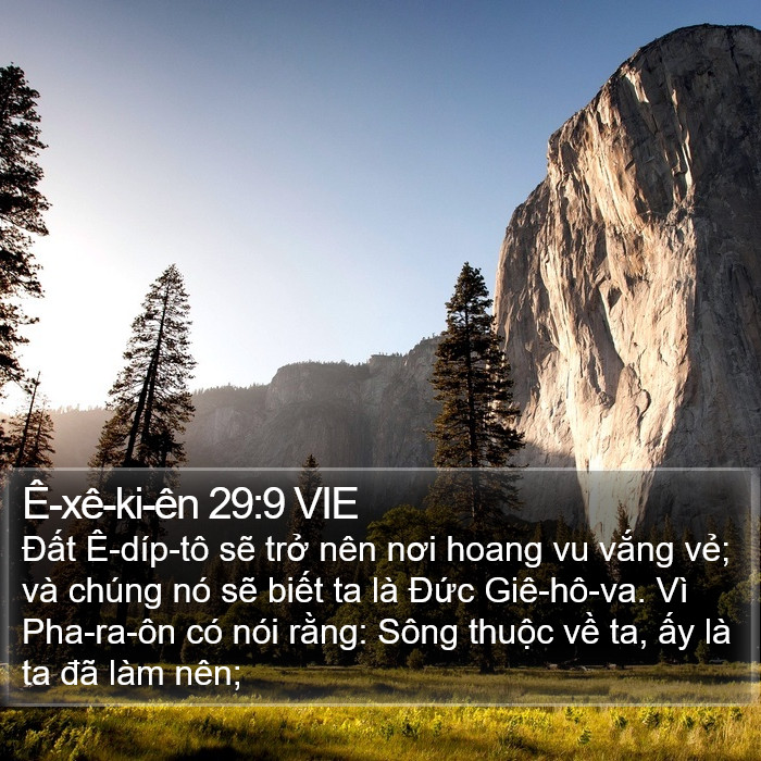 Ê-xê-ki-ên 29:9 VIE Bible Study