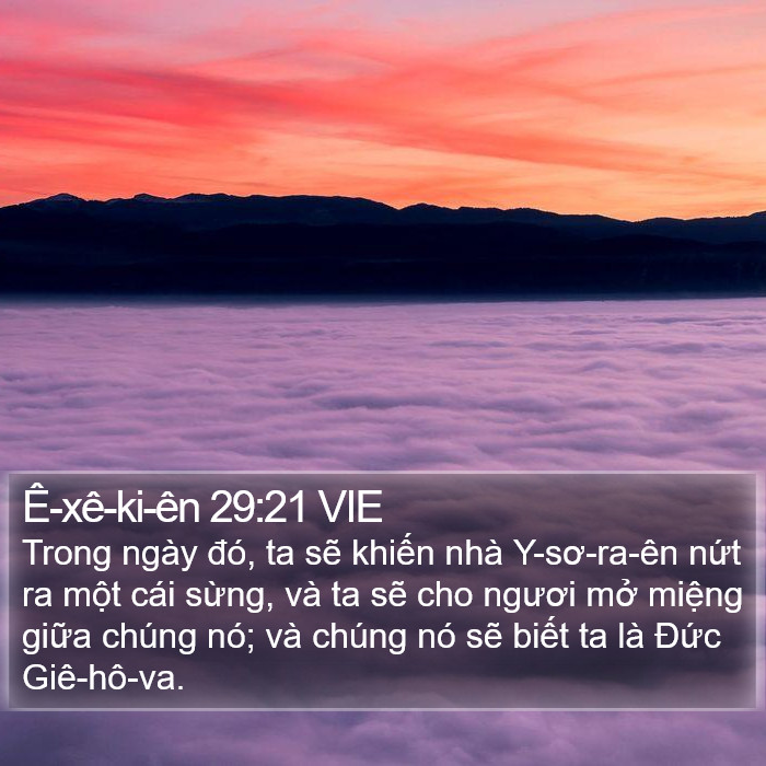 Ê-xê-ki-ên 29:21 VIE Bible Study