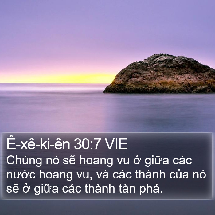 Ê-xê-ki-ên 30:7 VIE Bible Study