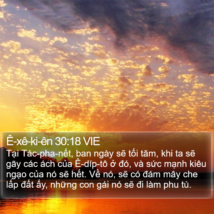 Ê-xê-ki-ên 30:18 VIE Bible Study