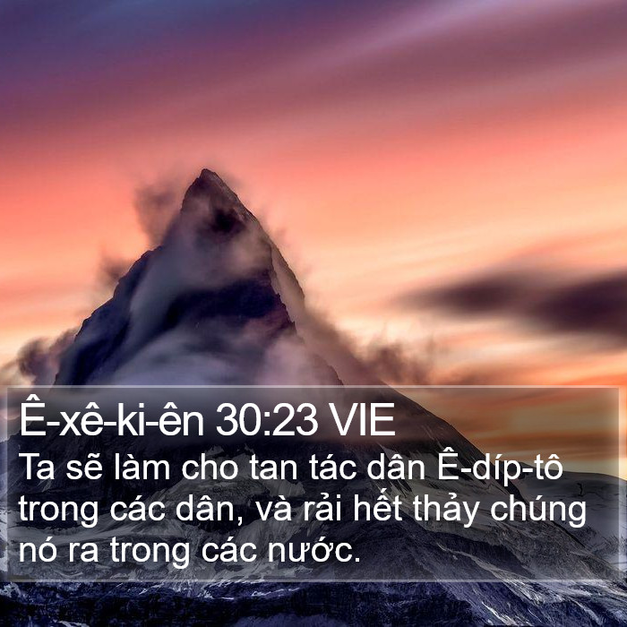 Ê-xê-ki-ên 30:23 VIE Bible Study