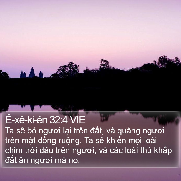 Ê-xê-ki-ên 32:4 VIE Bible Study