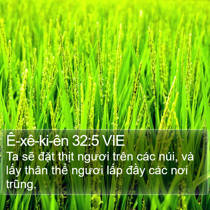 Ê-xê-ki-ên 32:5 VIE Bible Study