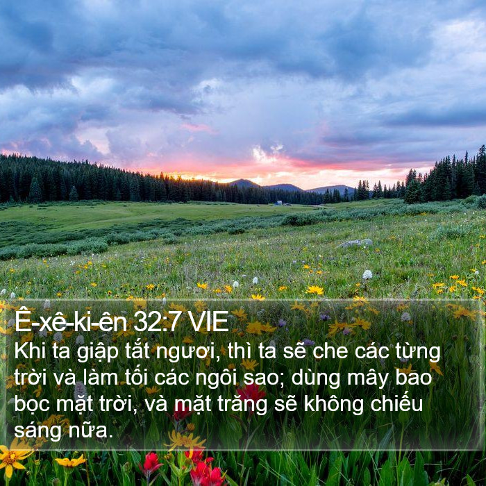 Ê-xê-ki-ên 32:7 VIE Bible Study