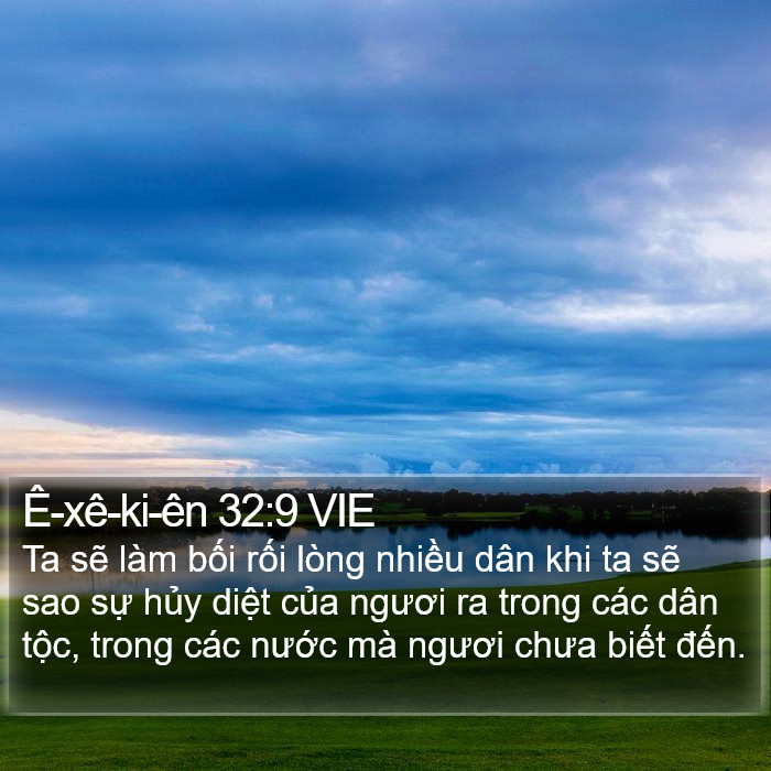 Ê-xê-ki-ên 32:9 VIE Bible Study