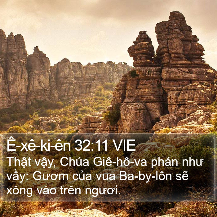 Ê-xê-ki-ên 32:11 VIE Bible Study