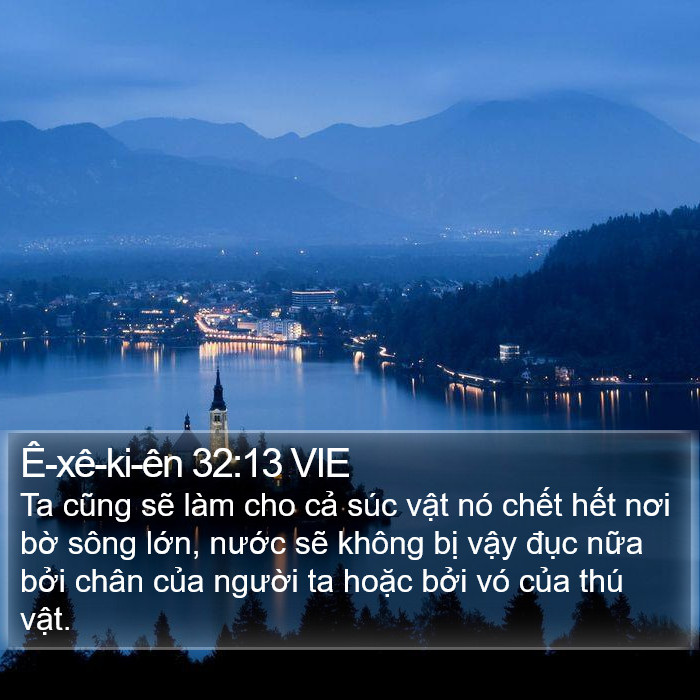 Ê-xê-ki-ên 32:13 VIE Bible Study