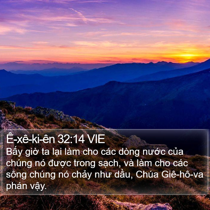 Ê-xê-ki-ên 32:14 VIE Bible Study