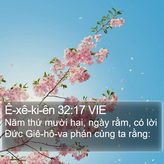 Ê-xê-ki-ên 32:17 VIE Bible Study