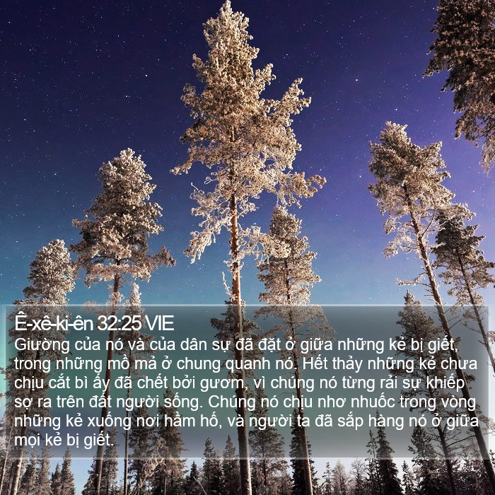 Ê-xê-ki-ên 32:25 VIE Bible Study