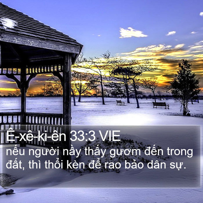 Ê-xê-ki-ên 33:3 VIE Bible Study