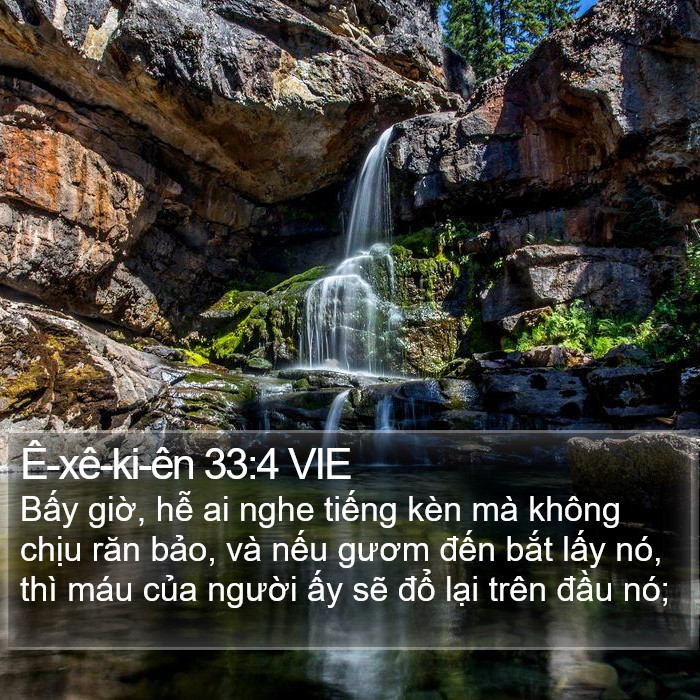 Ê-xê-ki-ên 33:4 VIE Bible Study