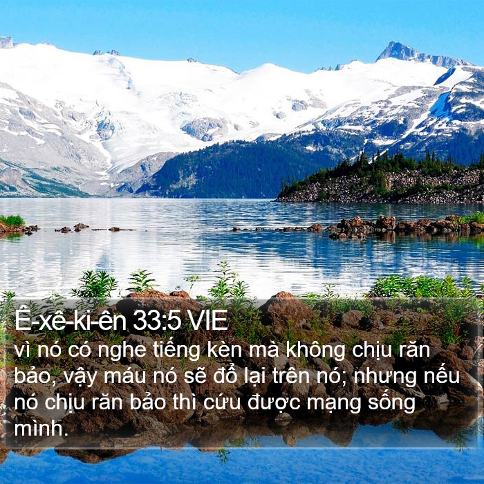 Ê-xê-ki-ên 33:5 VIE Bible Study