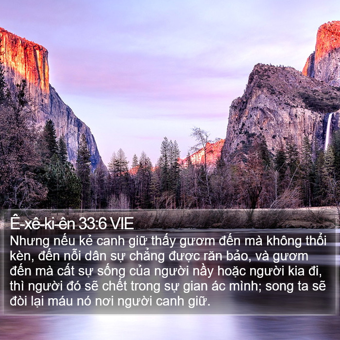 Ê-xê-ki-ên 33:6 VIE Bible Study