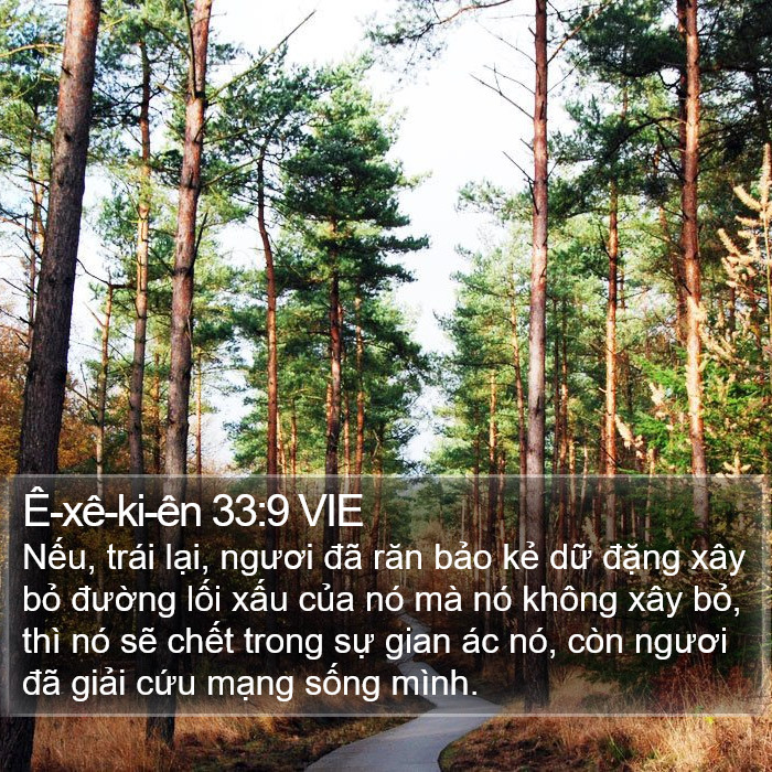 Ê-xê-ki-ên 33:9 VIE Bible Study