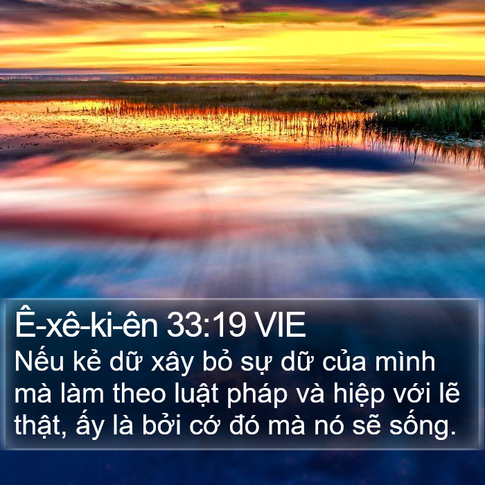 Ê-xê-ki-ên 33:19 VIE Bible Study