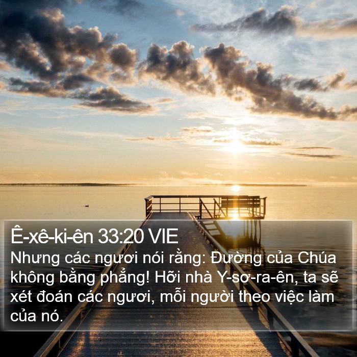 Ê-xê-ki-ên 33:20 VIE Bible Study