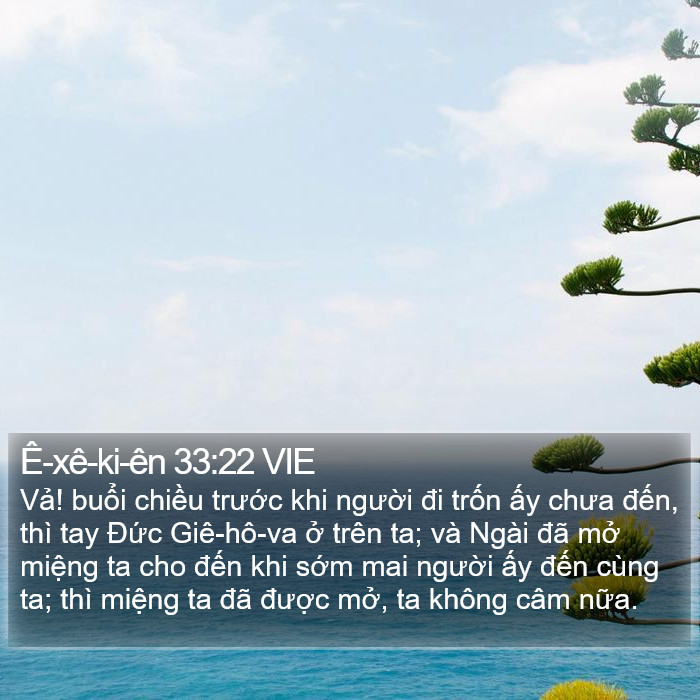 Ê-xê-ki-ên 33:22 VIE Bible Study