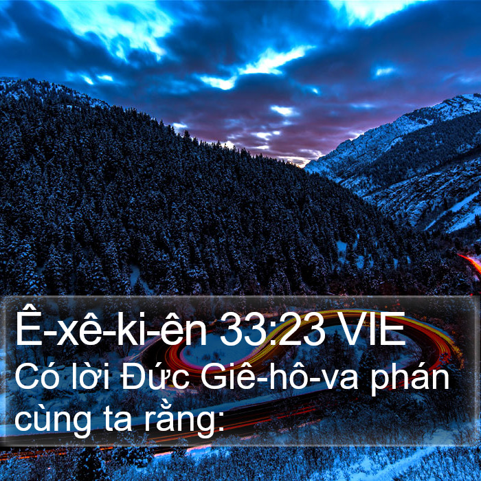 Ê-xê-ki-ên 33:23 VIE Bible Study