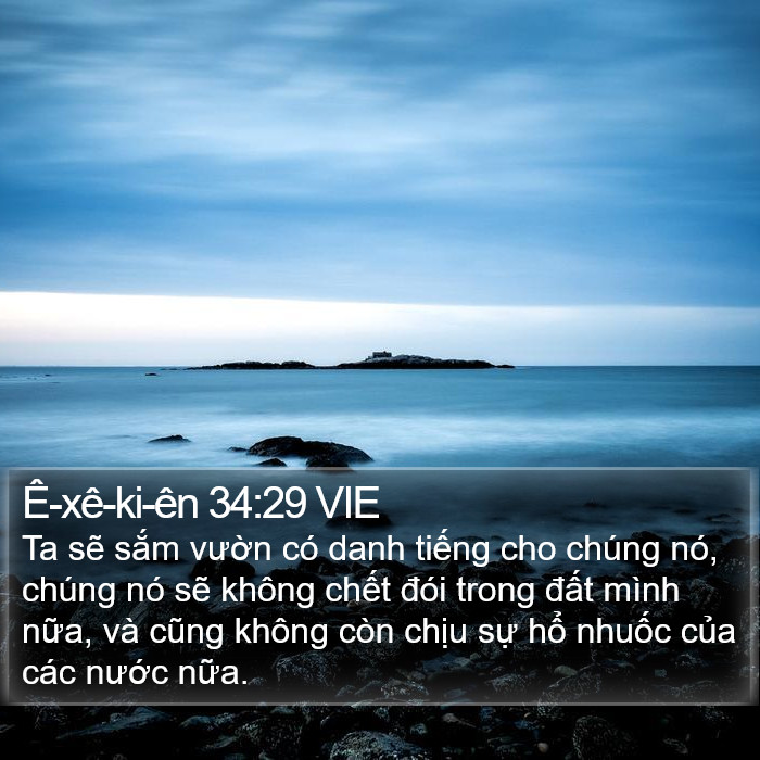 Ê-xê-ki-ên 34:29 VIE Bible Study