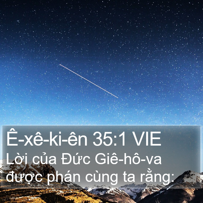 Ê-xê-ki-ên 35:1 VIE Bible Study