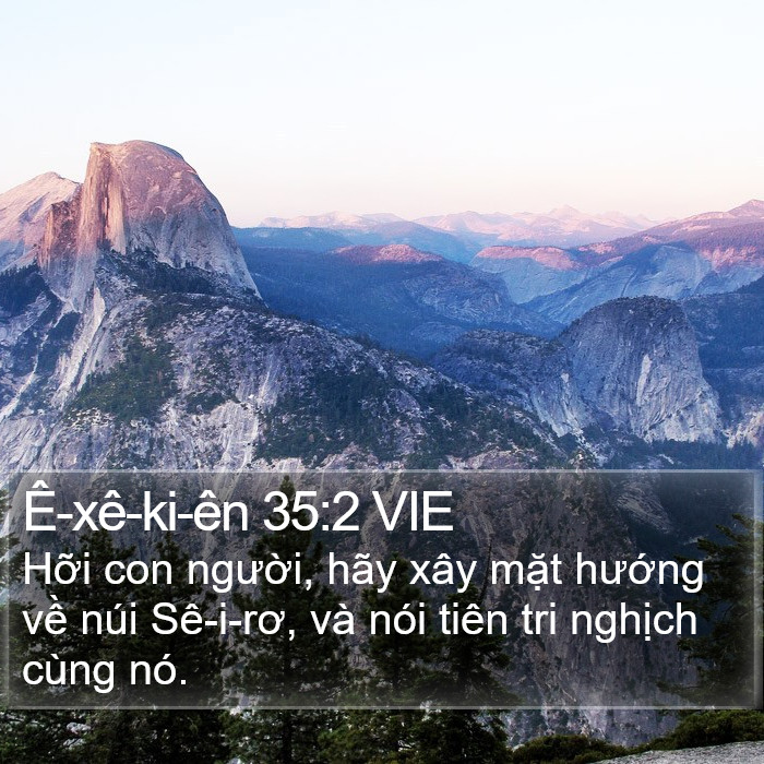 Ê-xê-ki-ên 35:2 VIE Bible Study