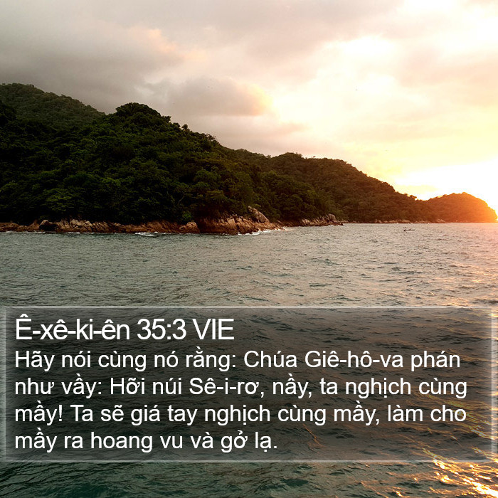 Ê-xê-ki-ên 35:3 VIE Bible Study