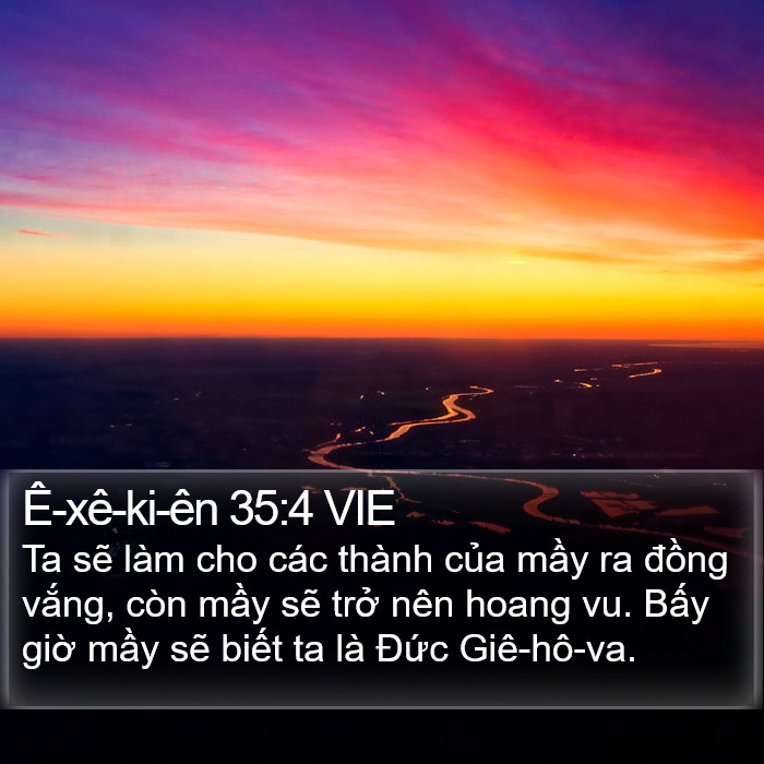 Ê-xê-ki-ên 35:4 VIE Bible Study
