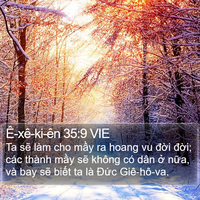 Ê-xê-ki-ên 35:9 VIE Bible Study