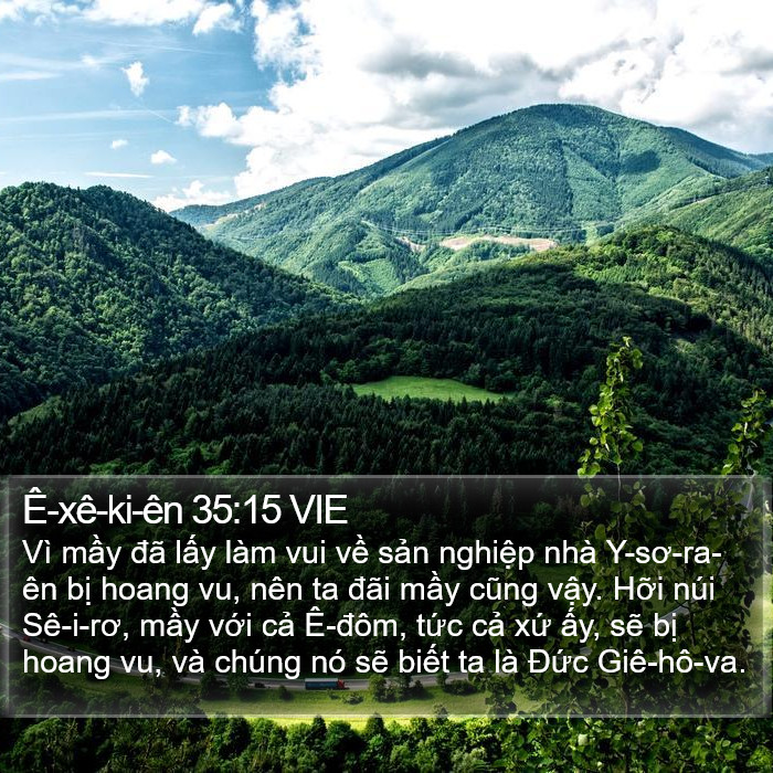 Ê-xê-ki-ên 35:15 VIE Bible Study