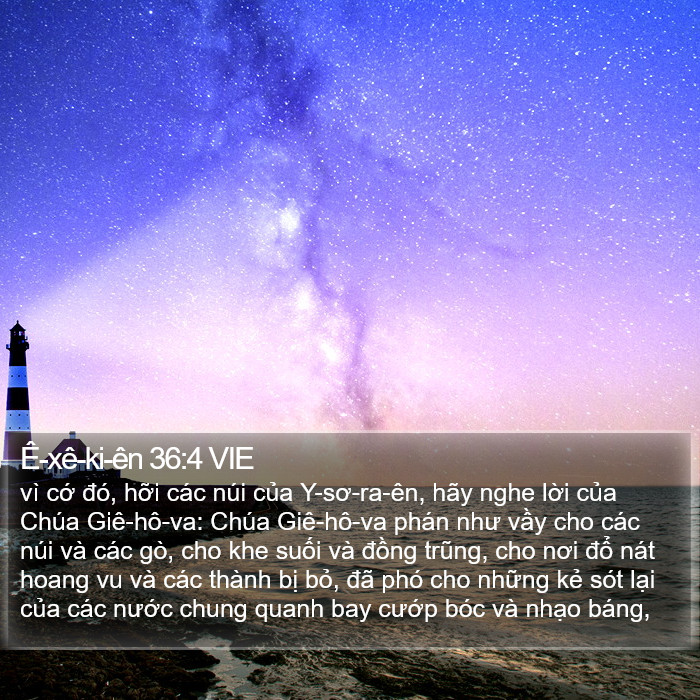 Ê-xê-ki-ên 36:4 VIE Bible Study
