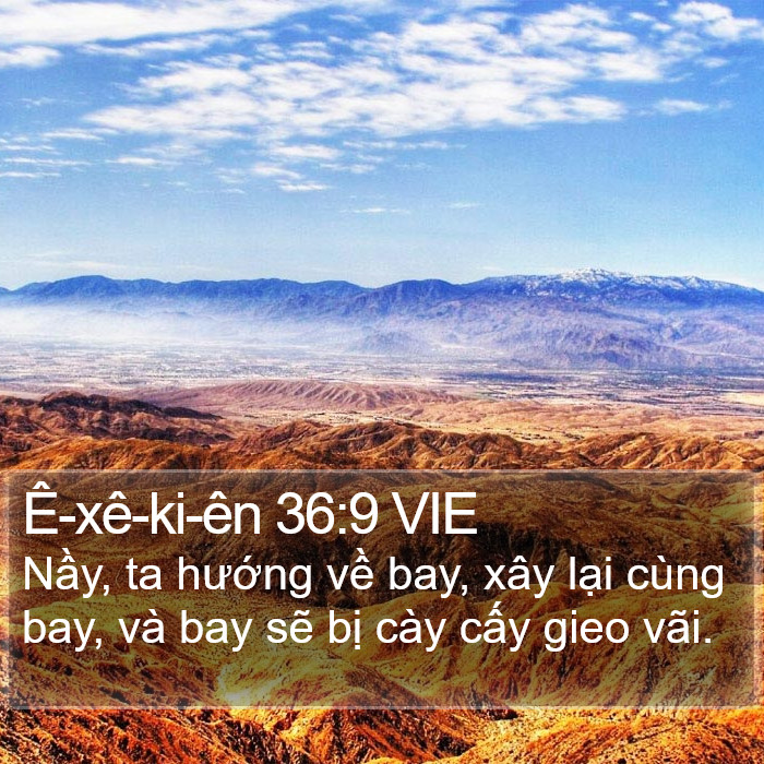 Ê-xê-ki-ên 36:9 VIE Bible Study