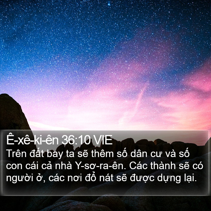 Ê-xê-ki-ên 36:10 VIE Bible Study