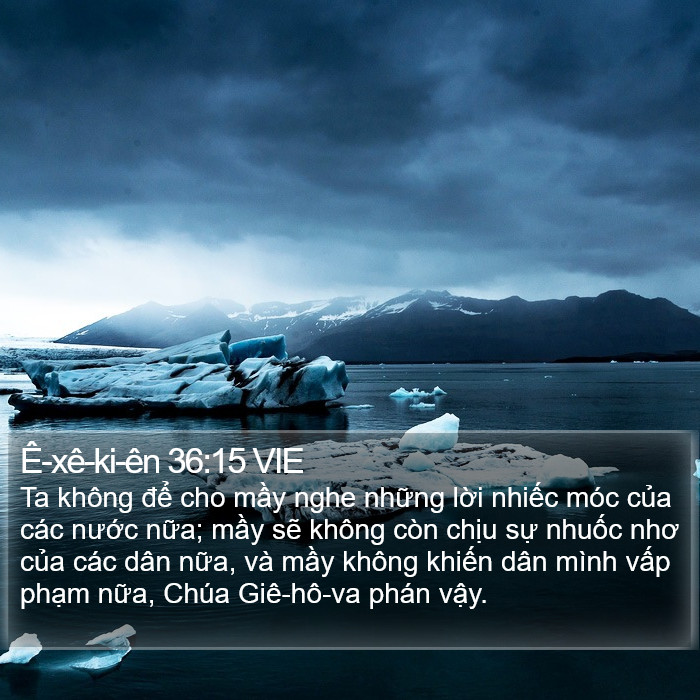 Ê-xê-ki-ên 36:15 VIE Bible Study