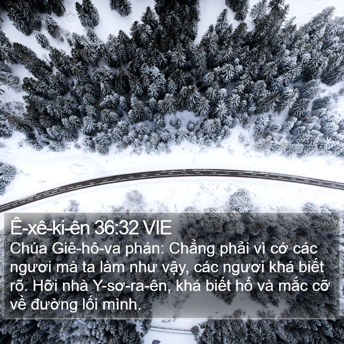 Ê-xê-ki-ên 36:32 VIE Bible Study