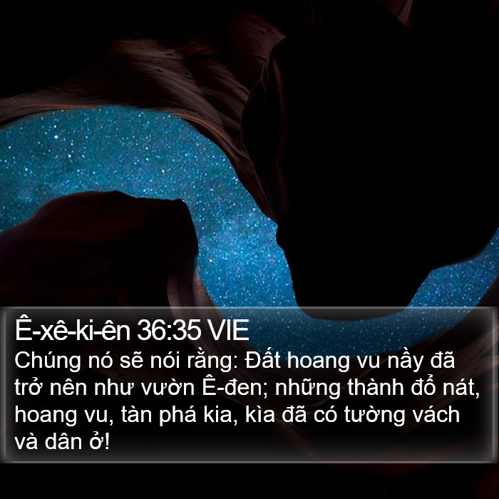 Ê-xê-ki-ên 36:35 VIE Bible Study
