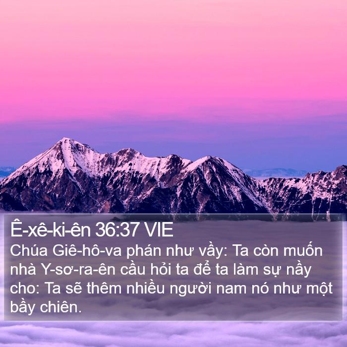 Ê-xê-ki-ên 36:37 VIE Bible Study