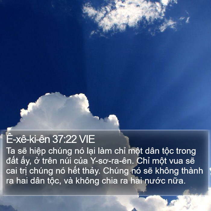 Ê-xê-ki-ên 37:22 VIE Bible Study