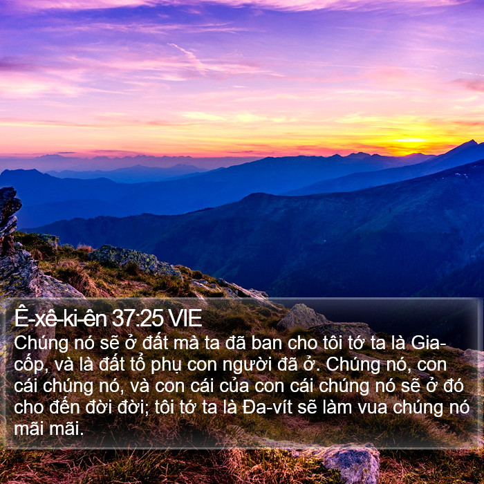 Ê-xê-ki-ên 37:25 VIE Bible Study
