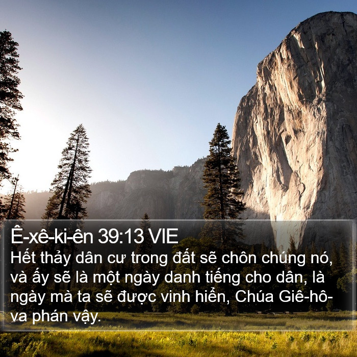 Ê-xê-ki-ên 39:13 VIE Bible Study