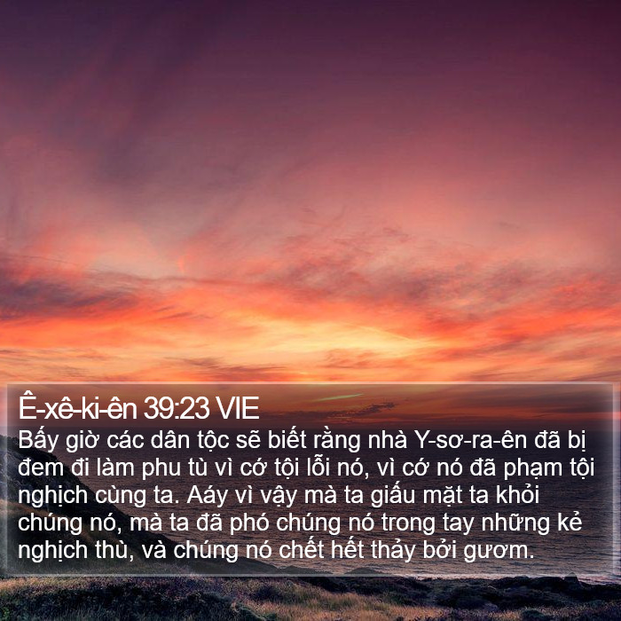 Ê-xê-ki-ên 39:23 VIE Bible Study