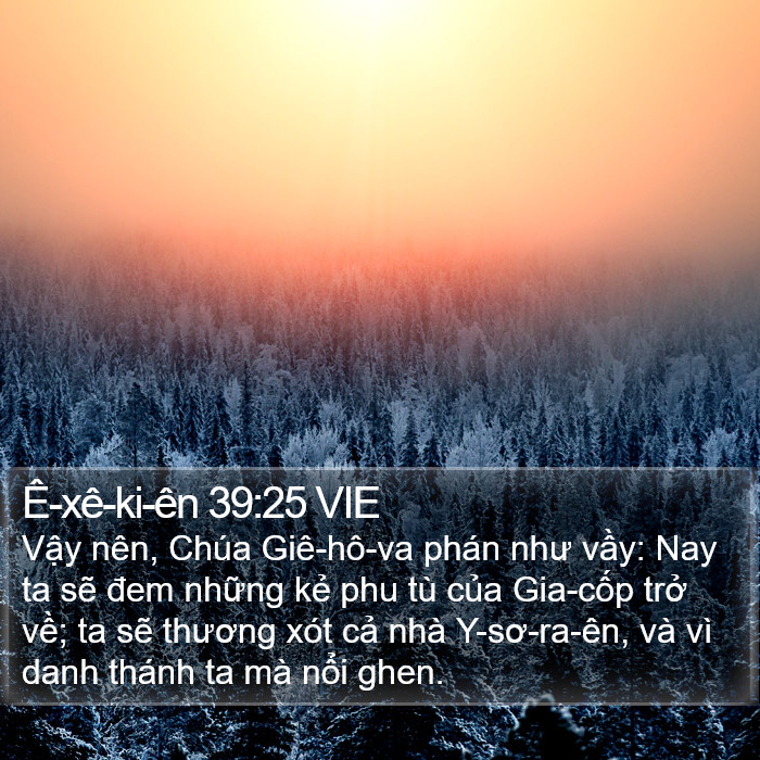 Ê-xê-ki-ên 39:25 VIE Bible Study