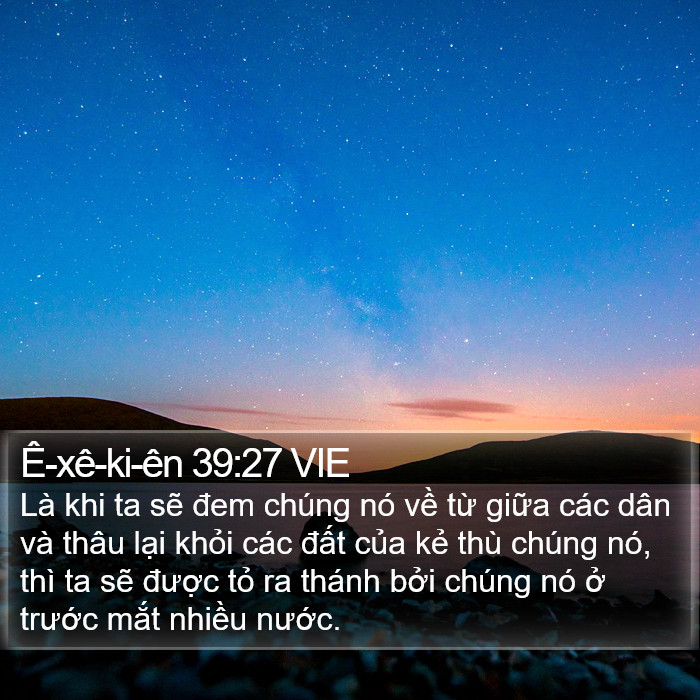 Ê-xê-ki-ên 39:27 VIE Bible Study