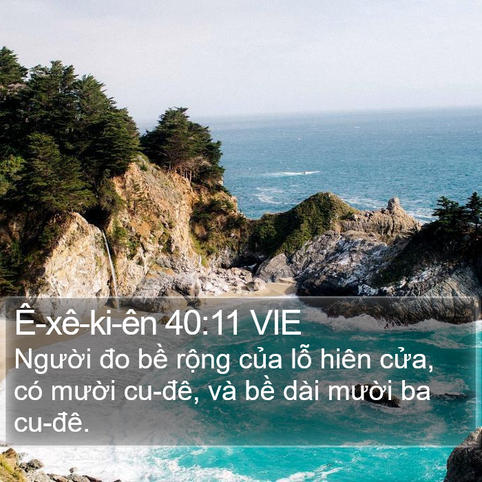 Ê-xê-ki-ên 40:11 VIE Bible Study