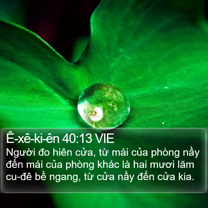 Ê-xê-ki-ên 40:13 VIE Bible Study