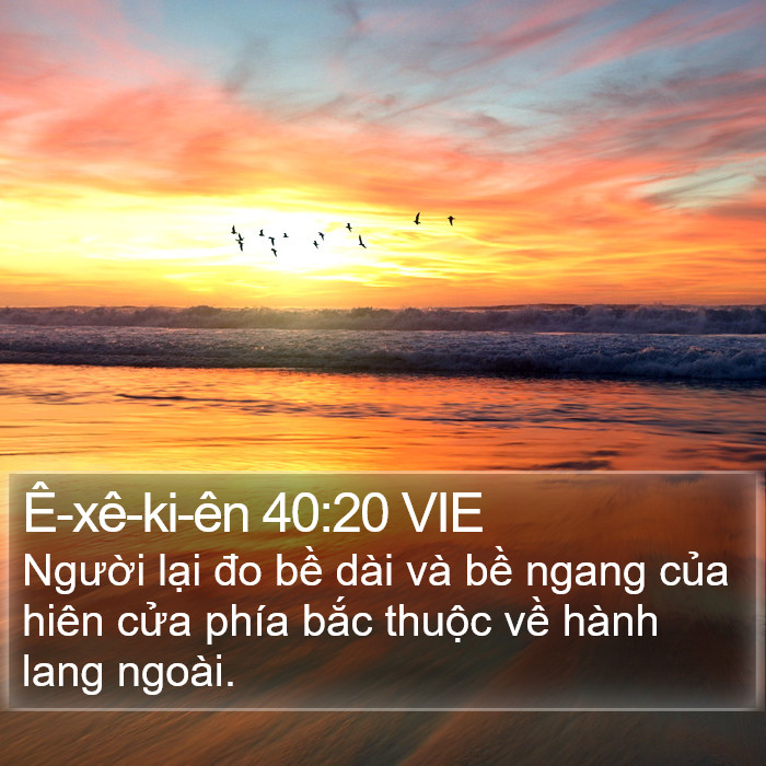 Ê-xê-ki-ên 40:20 VIE Bible Study