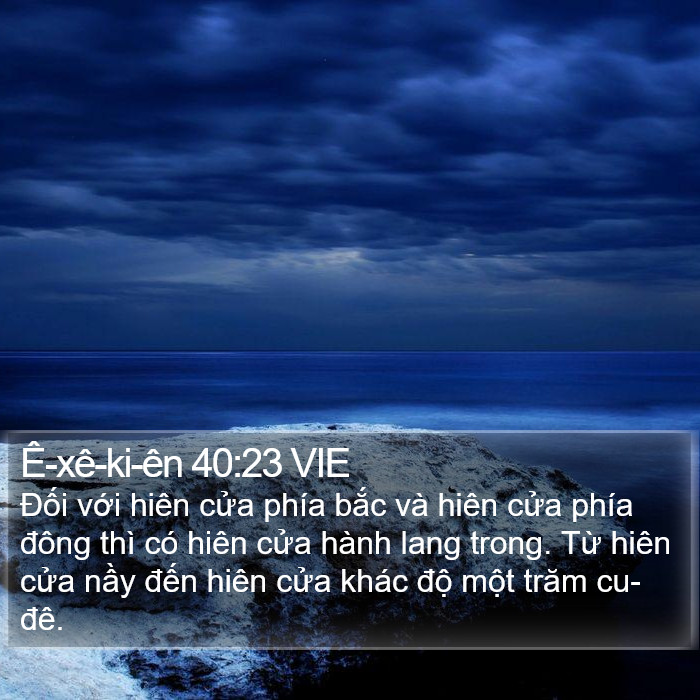 Ê-xê-ki-ên 40:23 VIE Bible Study